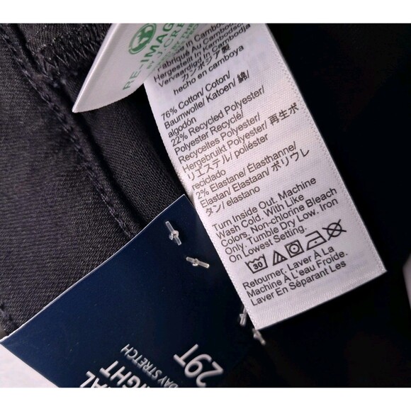 J. Crew Tall Essential Straight Jean In All Day Stretch Black BT023 T29 NWT - Picture 12 of 12